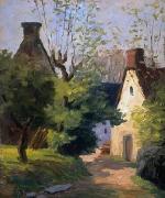 Louis Dewis The Village Road oil painting on canvas